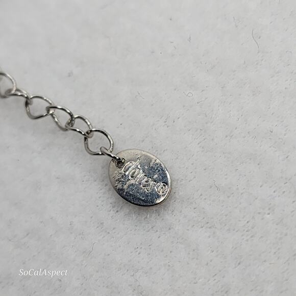 Claire's Black Bubble Necklace Bib Statement Signed Plastic Dangle Gunmetal - Picture 2 of 6